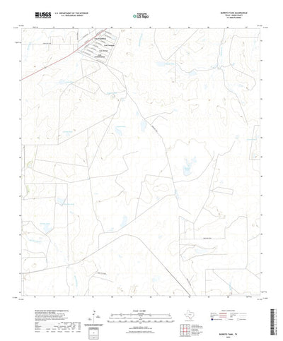 United States Geological Survey Burrito Tank, TX (2022, 24000-Scale) digital map