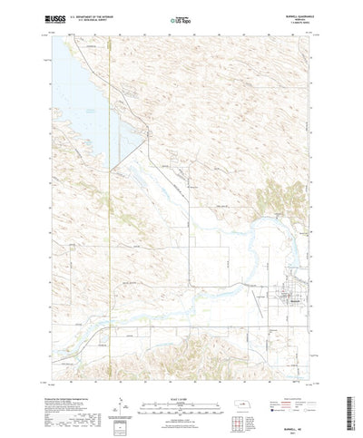 United States Geological Survey Burwell, NE (2021, 24000-Scale) digital map