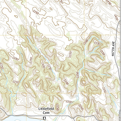 United States Geological Survey Burwell, NE (2021, 24000-Scale) digital map