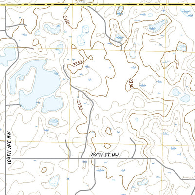 United States Geological Survey Bush Lake, ND (2020, 24000-Scale) digital map