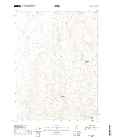 United States Geological Survey Butte Spring, NV (2021, 24000-Scale) digital map