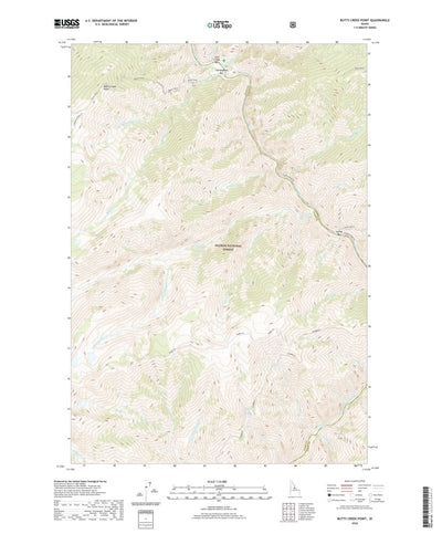 United States Geological Survey Butts Creek Point, ID (2020, 24000-Scale) digital map