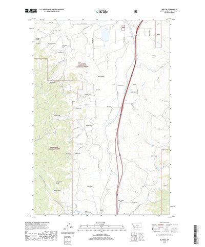 United States Geological Survey Buxton, MT (2020, 24000-Scale) digital map