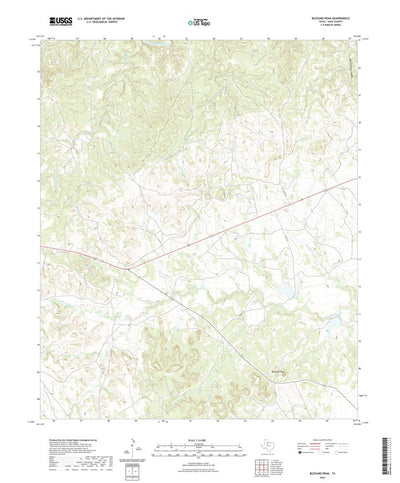 United States Geological Survey Buzzard Peak, TX (2022, 24000-Scale) digital map