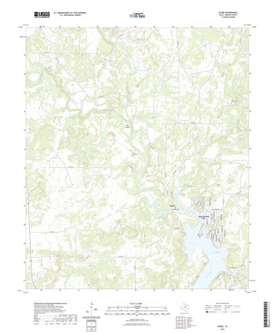 United States Geological Survey Byrds, TX (2022, 24000-Scale) digital map