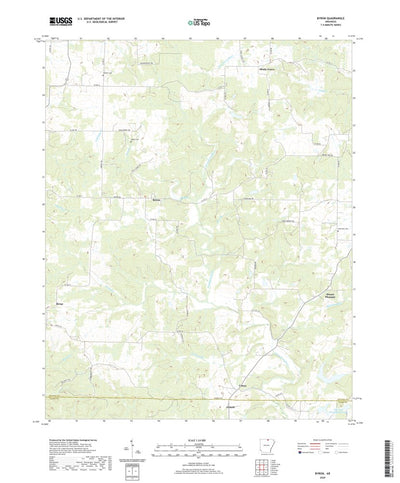 United States Geological Survey Byron, AR (2020, 24000-Scale) digital map