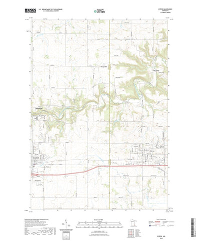 United States Geological Survey Byron, MN (2022, 24000-Scale) digital map