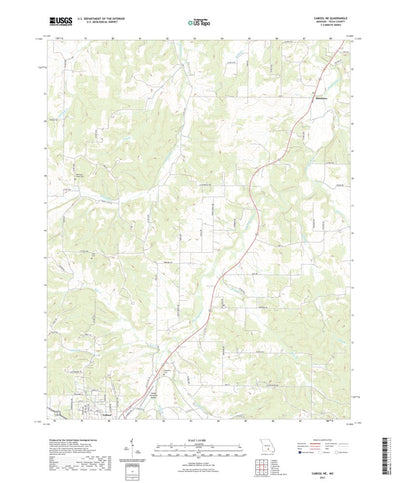 United States Geological Survey Cabool NE, MO (2021, 24000-Scale) digital map