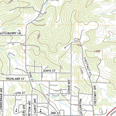 United States Geological Survey Cabool NE, MO (2021, 24000-Scale) digital map