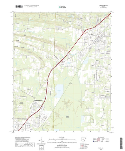 United States Geological Survey Cabot, AR (2020, 24000-Scale) digital map