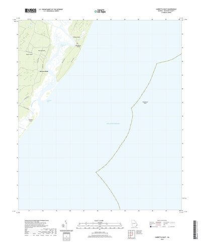 United States Geological Survey Cabretta Inlet, GA (2020, 24000-Scale) digital map