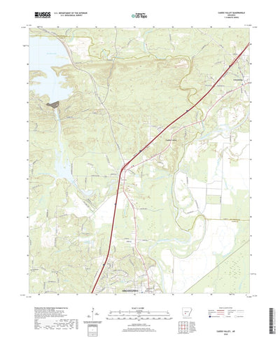 United States Geological Survey Caddo Valley, AR (2020, 24000-Scale) digital map