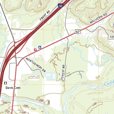 United States Geological Survey Caddo Valley, AR (2020, 24000-Scale) digital map