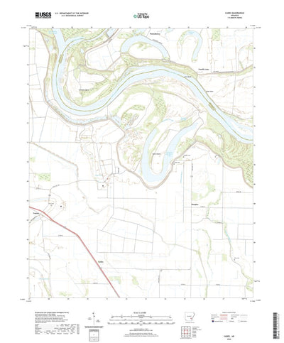 United States Geological Survey Cades, AR (2020, 24000-Scale) digital map