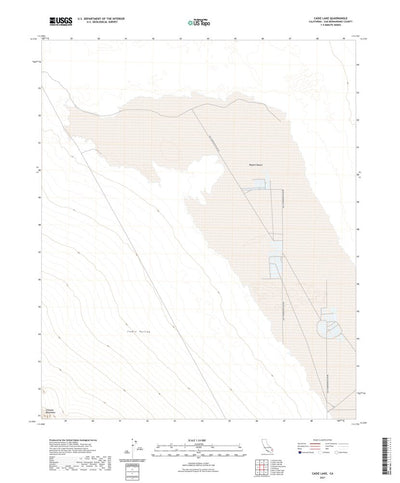 United States Geological Survey Cadiz Lake, CA (2021, 24000-Scale) digital map