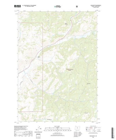 United States Geological Survey Cadle Butte, OR (2020, 24000-Scale) digital map