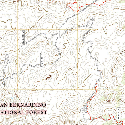 United States Geological Survey Cajon, CA (2021, 24000-Scale) digital map