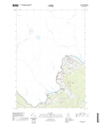 United States Geological Survey Calais, ME (2021, 24000-Scale) digital map