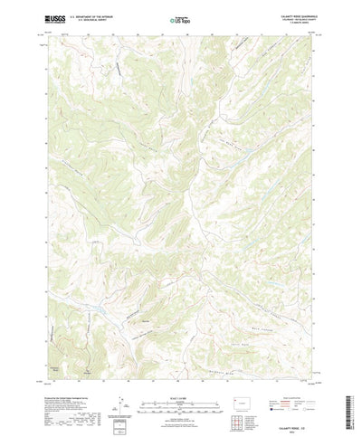 United States Geological Survey Calamity Ridge, CO (2022, 24000-Scale) digital map