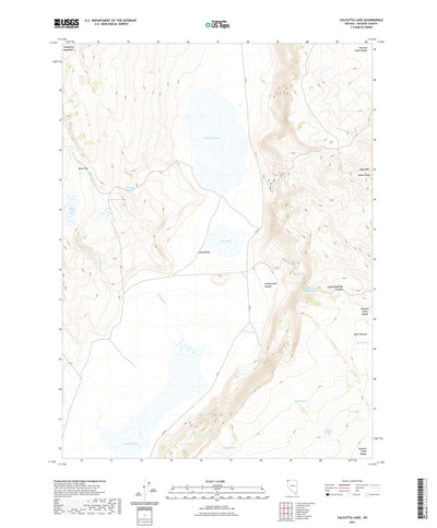 United States Geological Survey Calcutta Lake, NV (2021, 24000-Scale) digital map