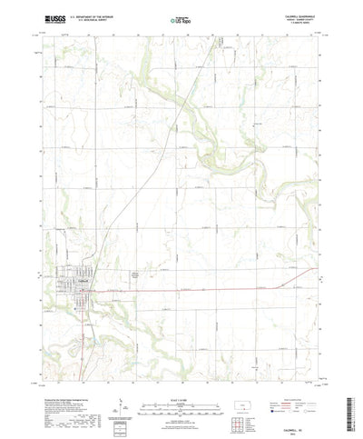 United States Geological Survey Caldwell, KS (2022, 24000-Scale) digital map