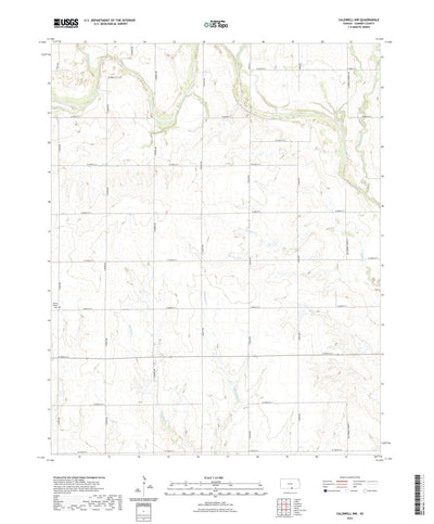 United States Geological Survey Caldwell NW, KS (2022, 24000-Scale) digital map