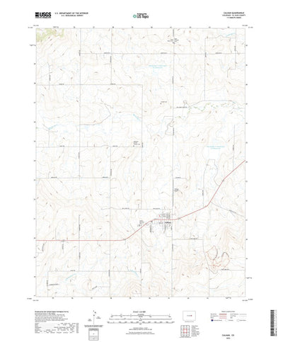 United States Geological Survey Calhan, CO (2022, 24000-Scale) digital map