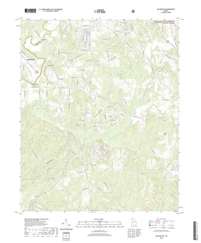 United States Geological Survey Calhoun NE, GA (2020, 24000-Scale) digital map