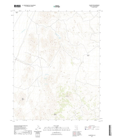 United States Geological Survey Caliente NW, NV (2021, 24000-Scale) digital map