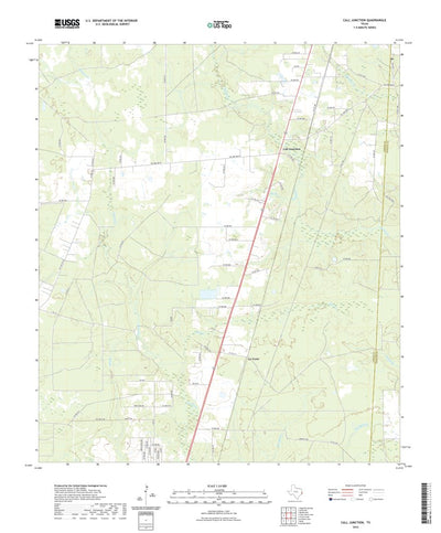 United States Geological Survey Call Junction, TX (2022, 24000-Scale) digital map