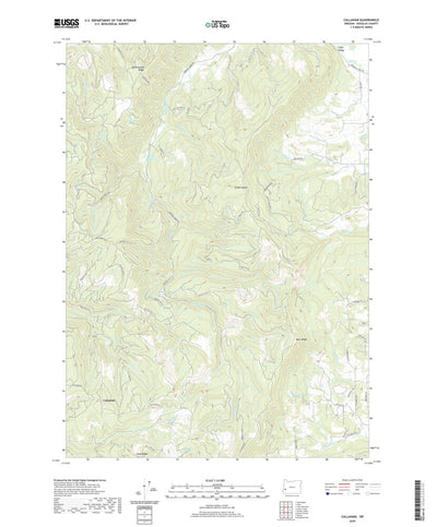 United States Geological Survey Callahan, OR (2020, 24000-Scale) digital map