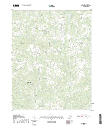 United States Geological Survey Callands, VA (2022, 24000-Scale) digital map