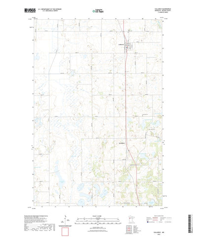 United States Geological Survey Callaway, MN (2022, 24000-Scale) digital map