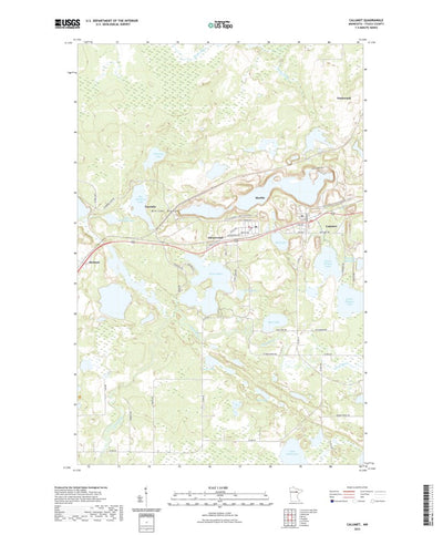 United States Geological Survey Calumet, MN (2022, 24000-Scale) digital map