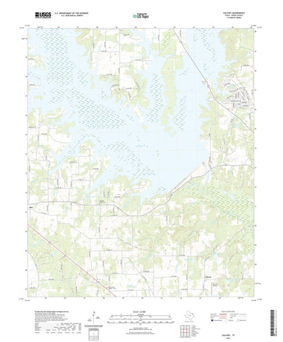 United States Geological Survey Calvary, TX (2022, 24000-Scale) digital map