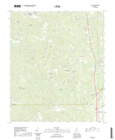 United States Geological Survey Calvert, AL (2020, 24000-Scale) digital map