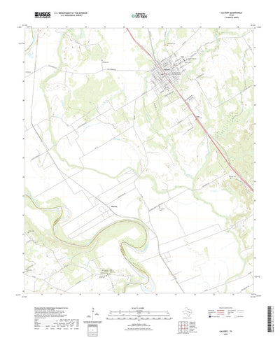United States Geological Survey Calvert, TX (2022, 24000-Scale) digital map