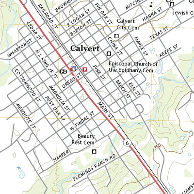 United States Geological Survey Calvert, TX (2022, 24000-Scale) digital map
