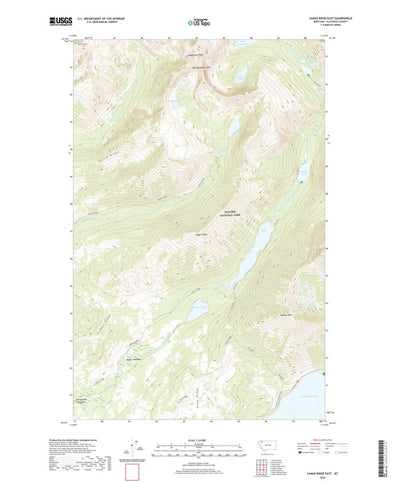 United States Geological Survey Camas Ridge East, MT (2020, 24000-Scale) digital map