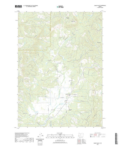 United States Geological Survey Camas Valley, OR (2020, 24000-Scale) digital map