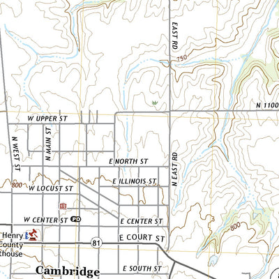 United States Geological Survey Cambridge, IL (2021, 24000-Scale) digital map