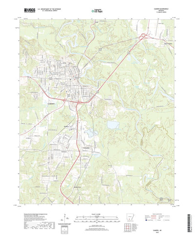 United States Geological Survey Camden, AR (2020, 24000-Scale) digital map