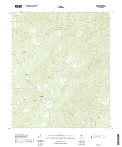 United States Geological Survey Camden, MS (2020, 24000-Scale) digital map
