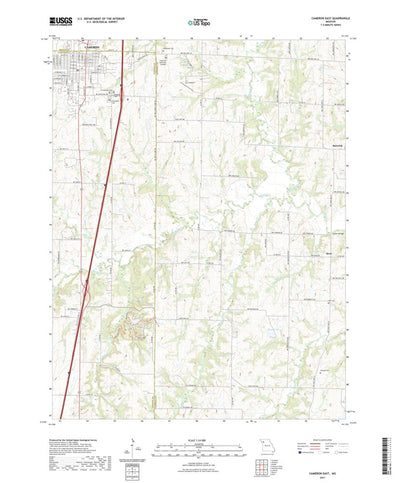 United States Geological Survey Cameron East, MO (2021, 24000-Scale) digital map