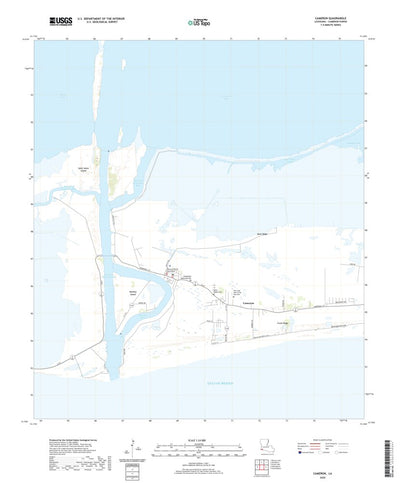 United States Geological Survey Cameron, LA (2020, 24000-Scale) digital map
