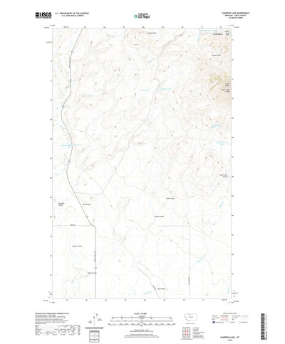 United States Geological Survey Cameron Lake, MT (2020, 24000-Scale) digital map