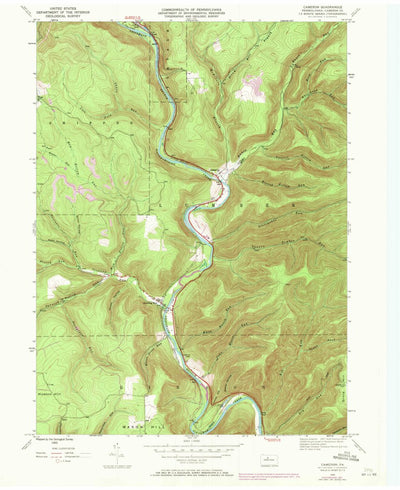 United States Geological Survey Cameron, PA (1945, 24000-Scale) digital map