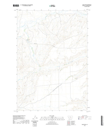 United States Geological Survey Camp Four, MT (2020, 24000-Scale) digital map