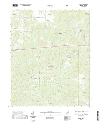 United States Geological Survey Camp Hill, MS (2021, 24000-Scale) digital map