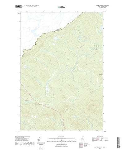 United States Geological Survey Campbell Brook, ME (2021, 24000-Scale) digital map